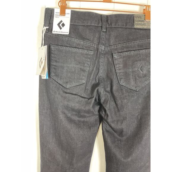 Black Diamond Women's Mission Wool Denim Pants in Black Size 2 NWT - Picture 9 of 12